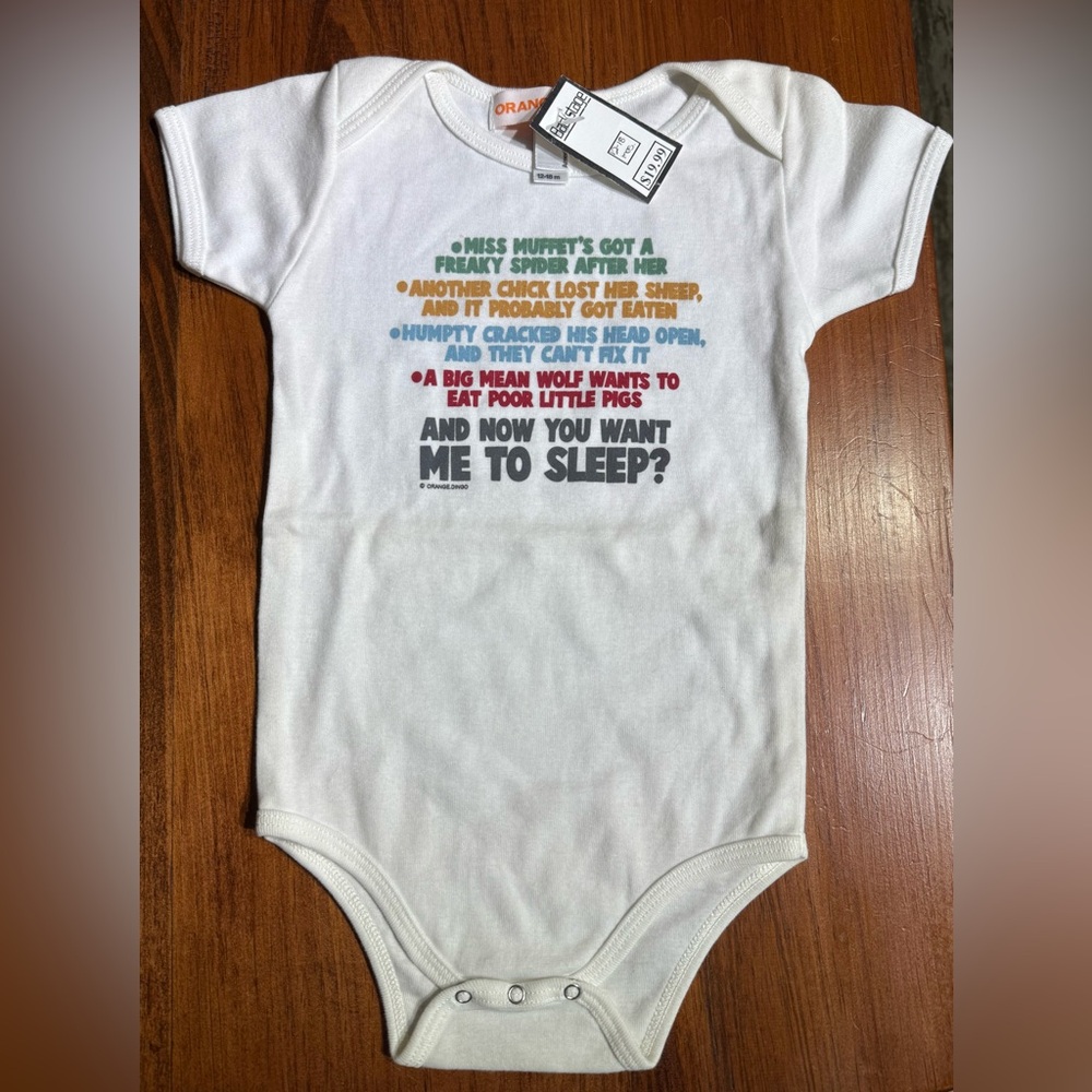 Vintage Baby Onesie with Humorous Print